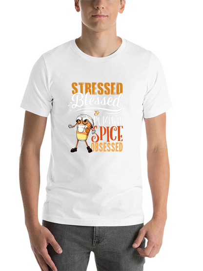 Stressed Blessed Pumpkin Spice Obsessed T-Shirt