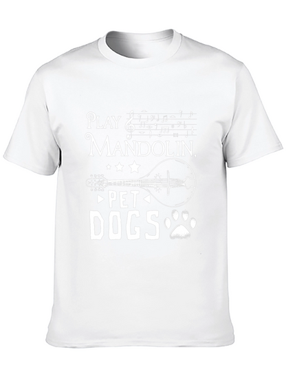 Play Mandolin Pet Dogs - Graphic T-Shirt