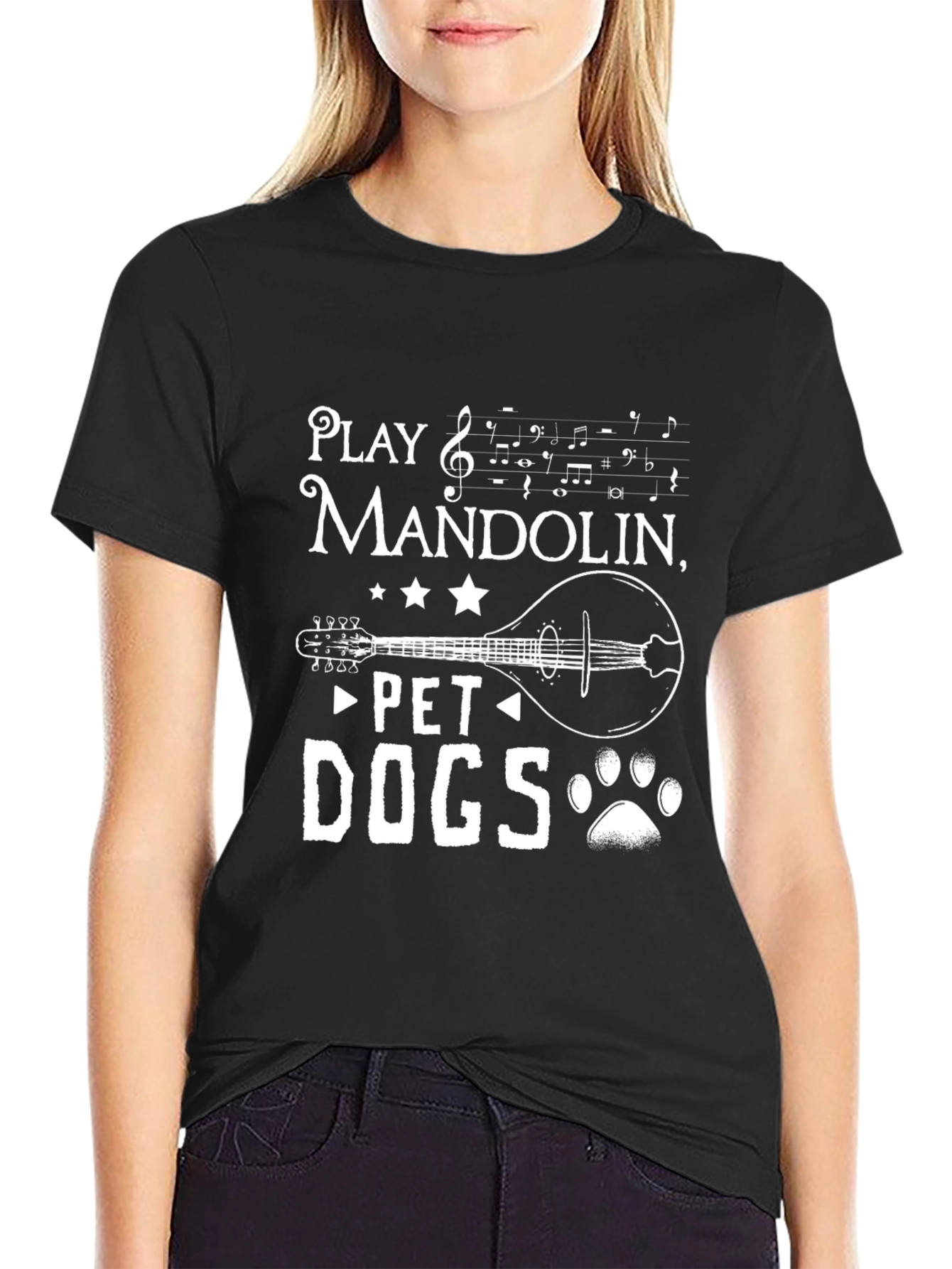 Play Mandolin Pet Dogs - Graphic T-Shirt