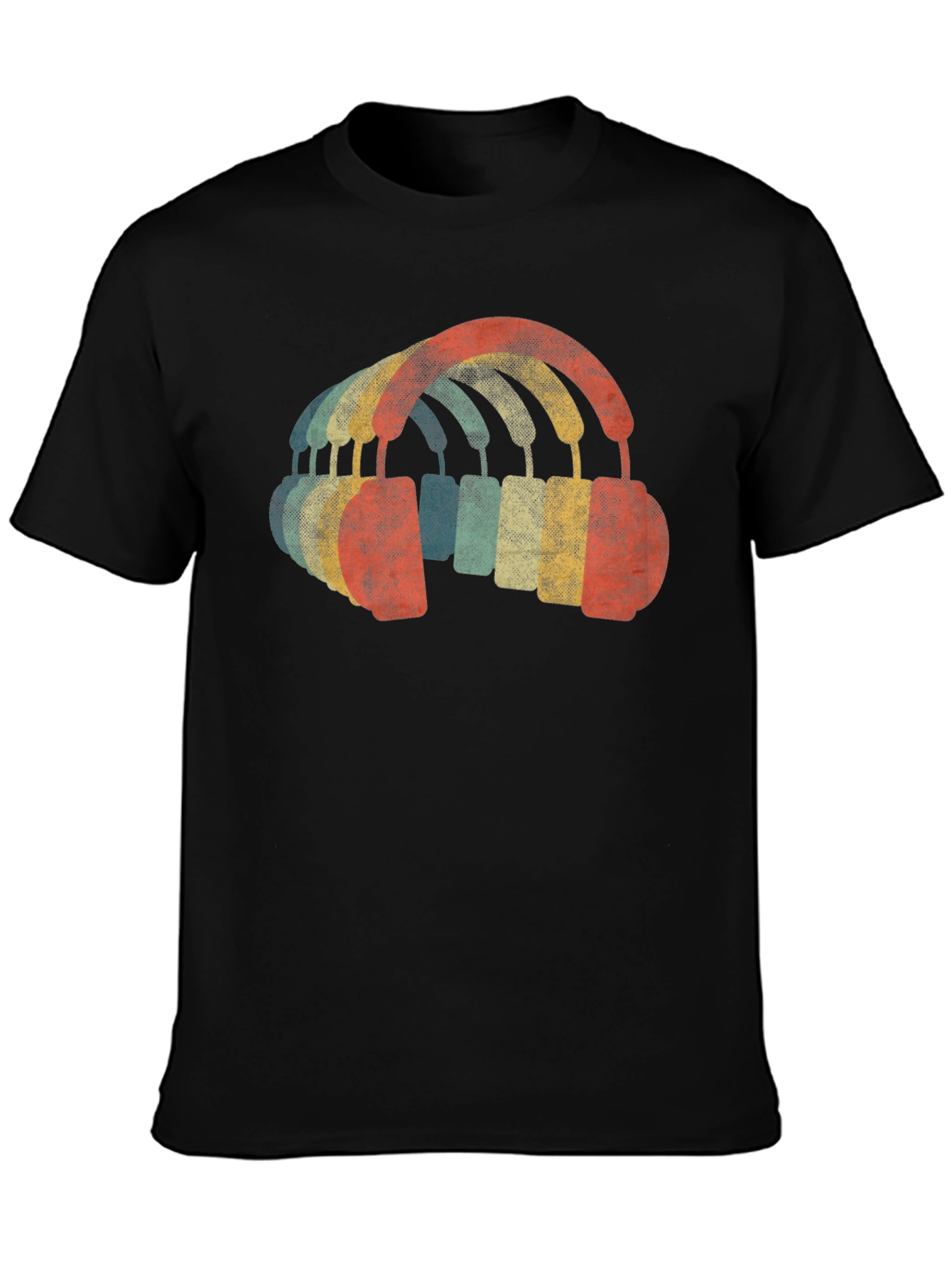 Retro Headphones Graphic T-Shirt - Music Lover Tee
