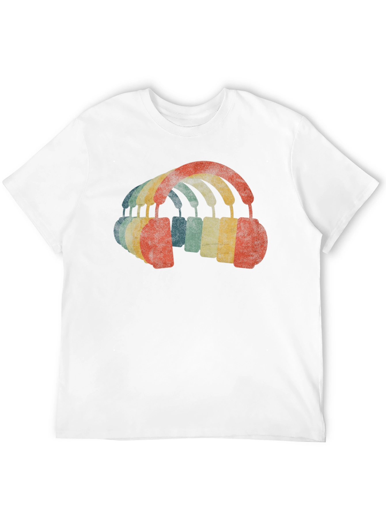 Retro Headphones Graphic T-Shirt - Music Lover Tee