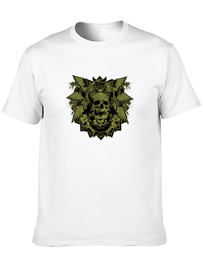 Skull Graphic Print Black T-Shirt