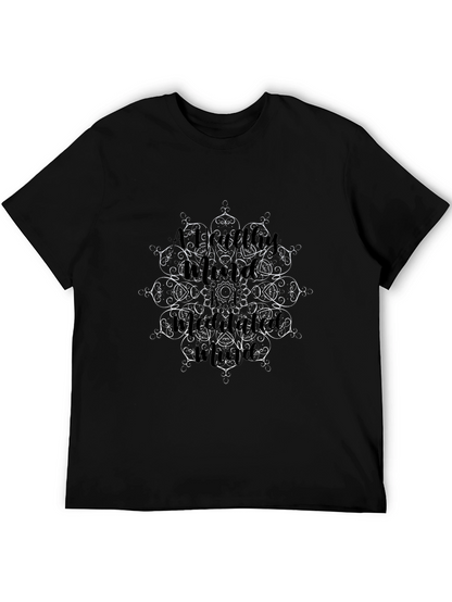 Mandala Art Graphic Black T-Shirt
