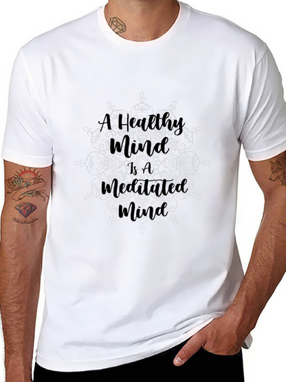 Mandala Art Graphic Black T-Shirt