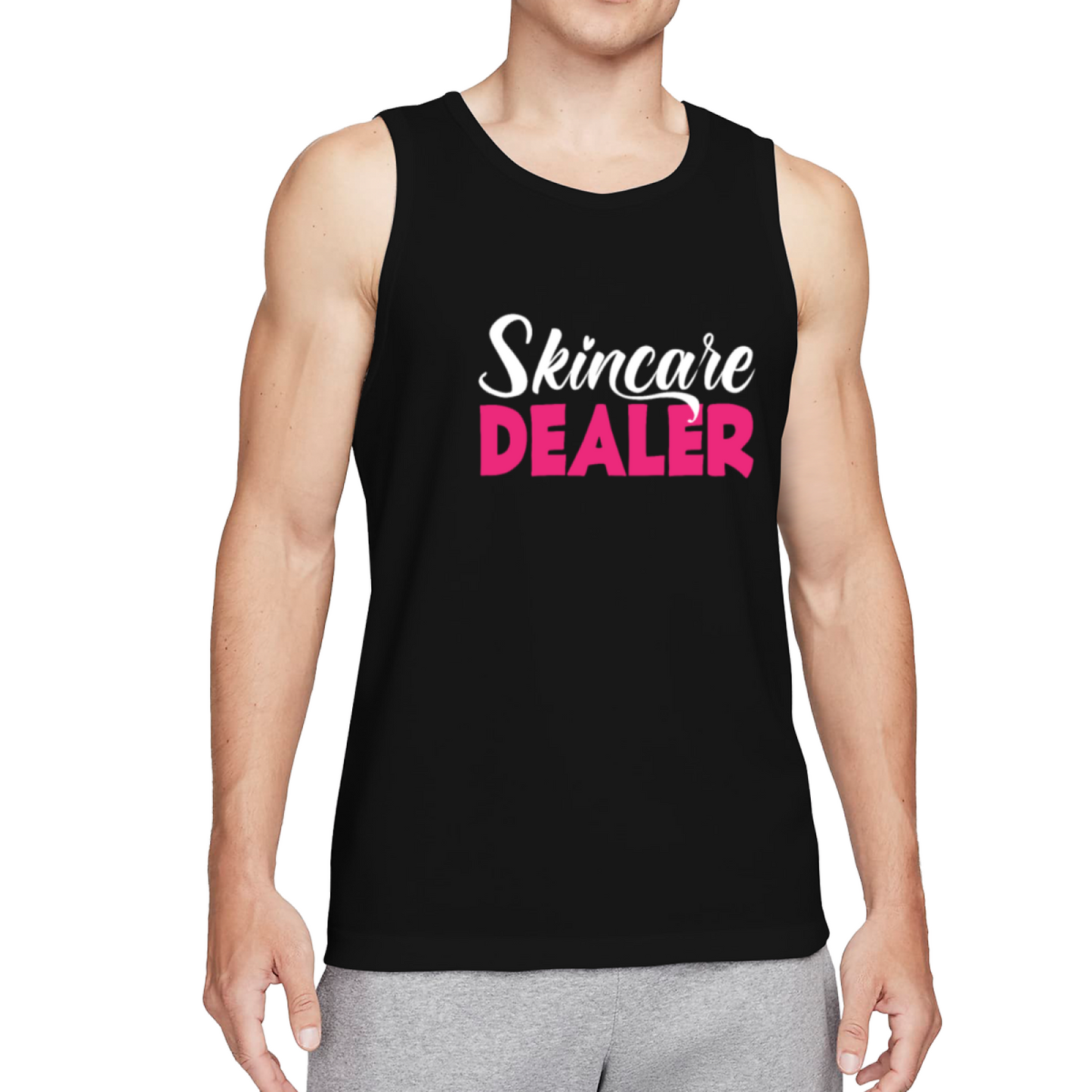Skincare Dealer Men¡¯s Tank Top | Esthetician Skincare Business Graphic Sleeveless Tee