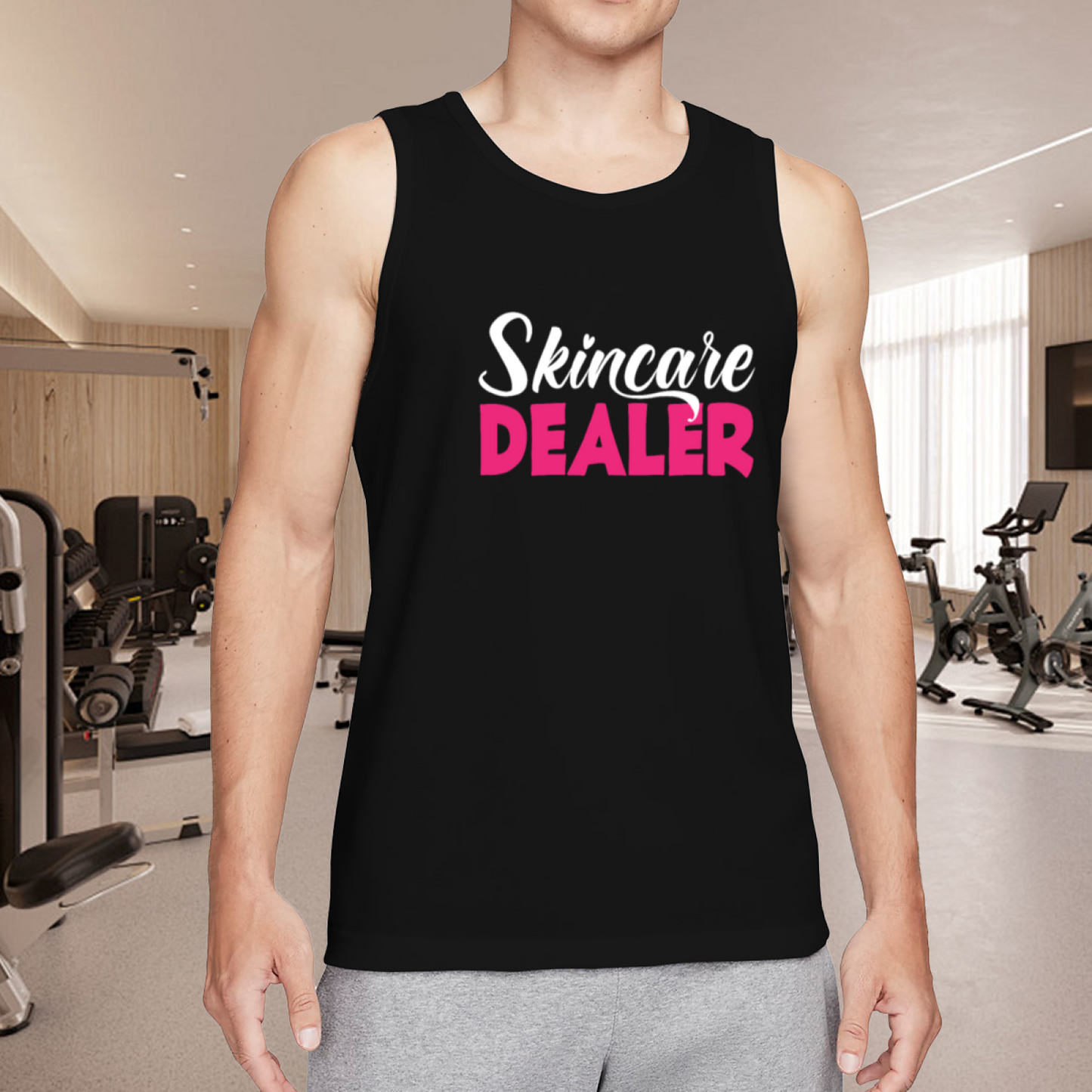 Skincare Dealer Men¡¯s Tank Top | Esthetician Skincare Business Graphic Sleeveless Tee