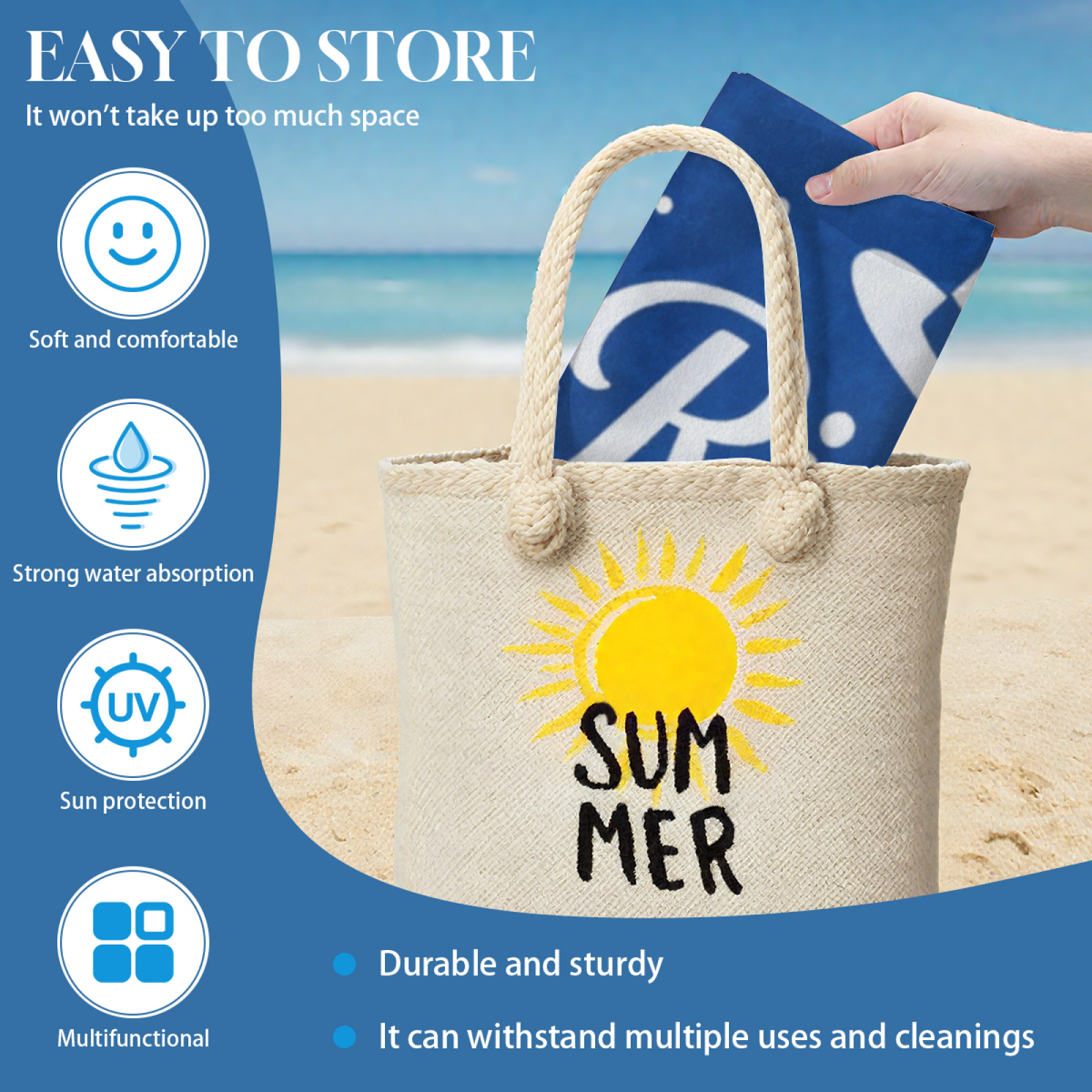 Elegant Mr.Right Gentleman Pattern Couple Beach Towel, Cloud Soft & Instant Water Absorbing, Multiple Lengths Optional, Comfortable Matching Towel Set for Honeymoon Beach