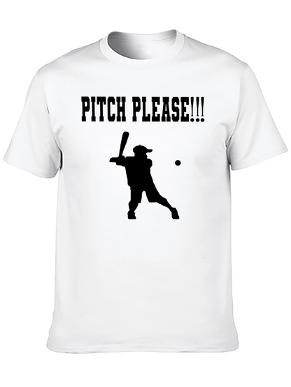 Pitch Please Baseball Graphic T-Shirt