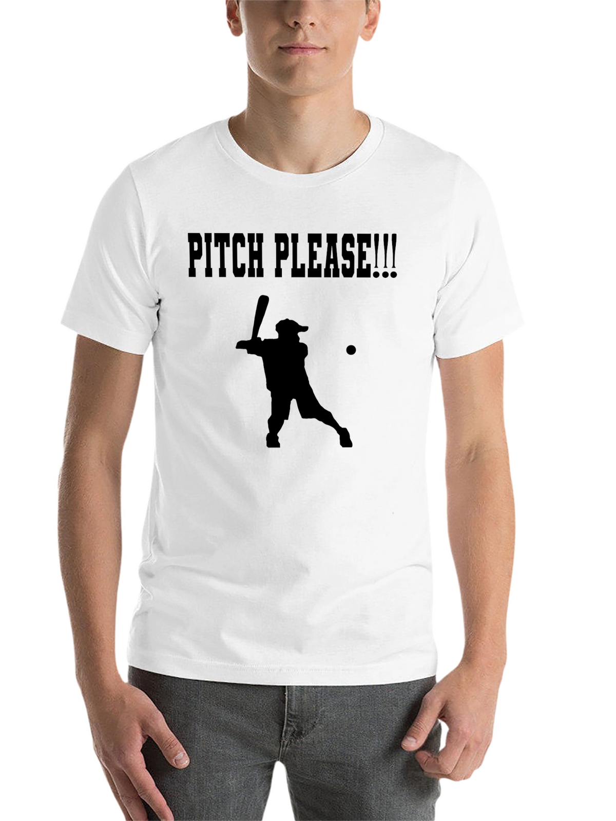 Pitch Please Baseball Graphic T-Shirt