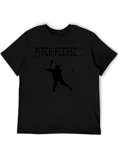 Pitch Please Baseball Graphic T-Shirt