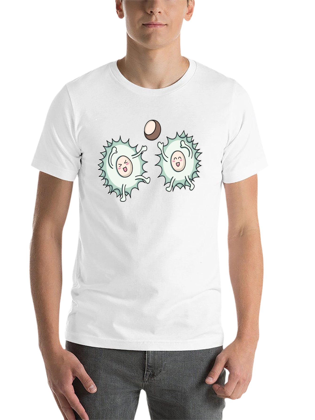 Funny White Blood Cells Playing Ball Black T-Shirt