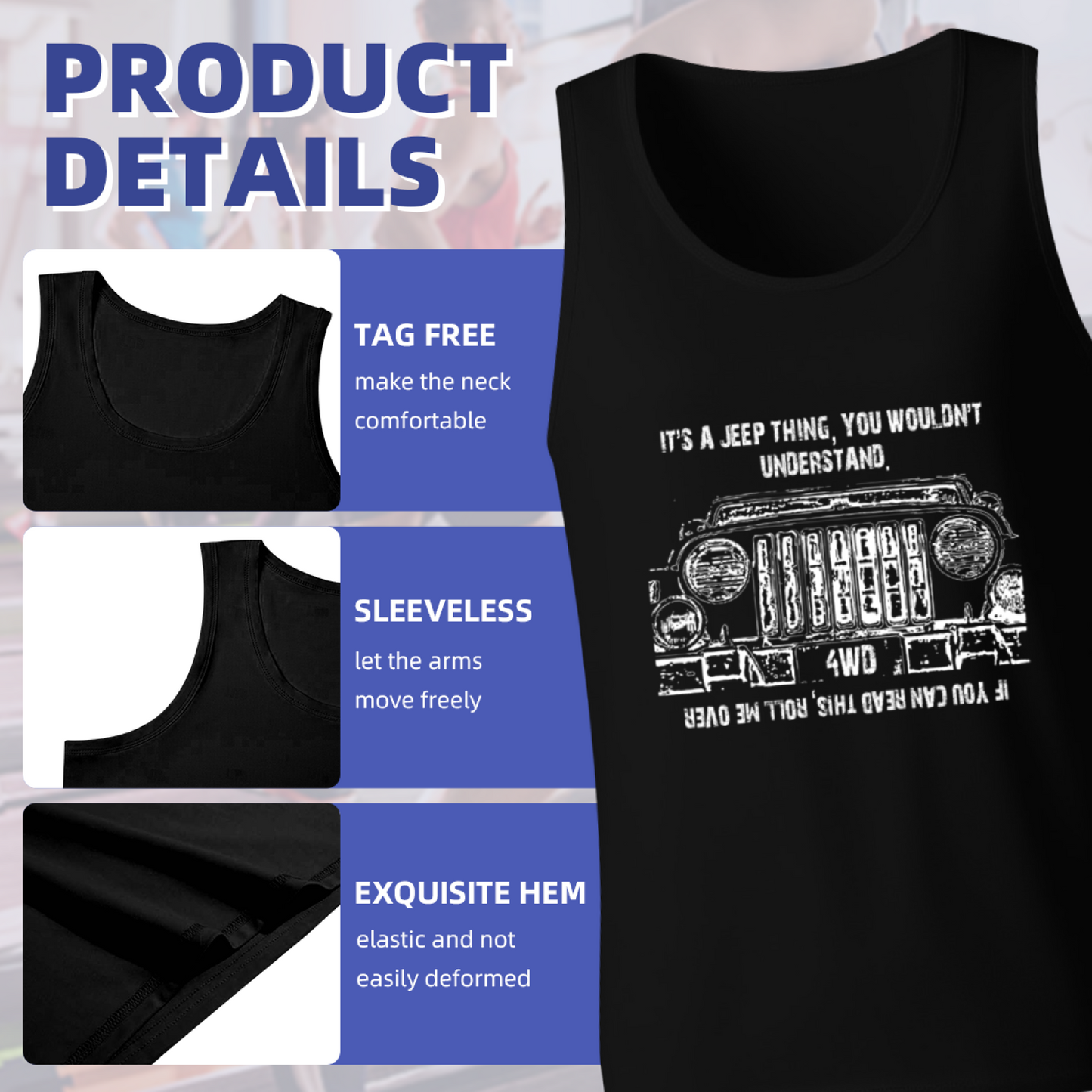 It's A Jeep Thing Offroad 4WD Lover Graphic Tank Top