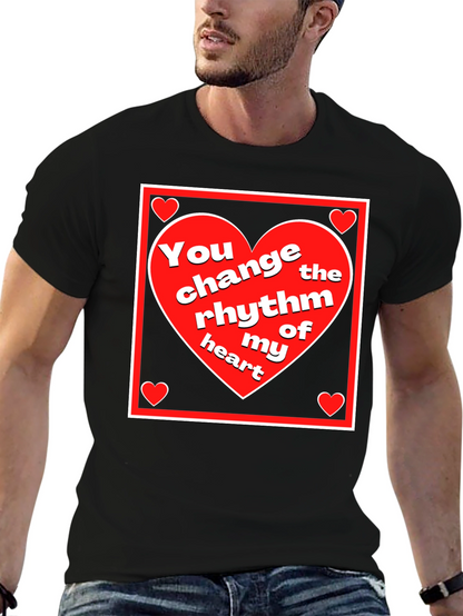 Rhythm of My Heart Graphic Tee - Black