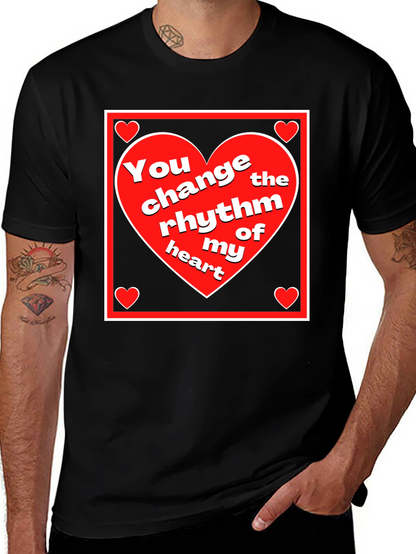Rhythm of My Heart Graphic Tee - Black