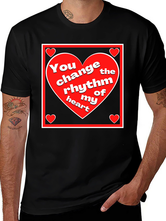 Rhythm of My Heart Graphic Tee - Black