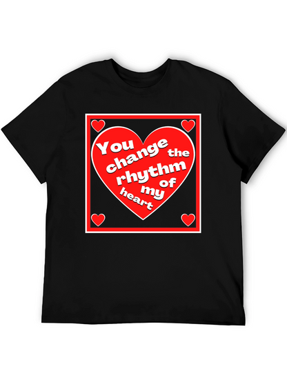 Rhythm of My Heart Graphic Tee - Black