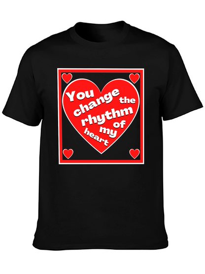 Rhythm of My Heart Graphic Tee - Black