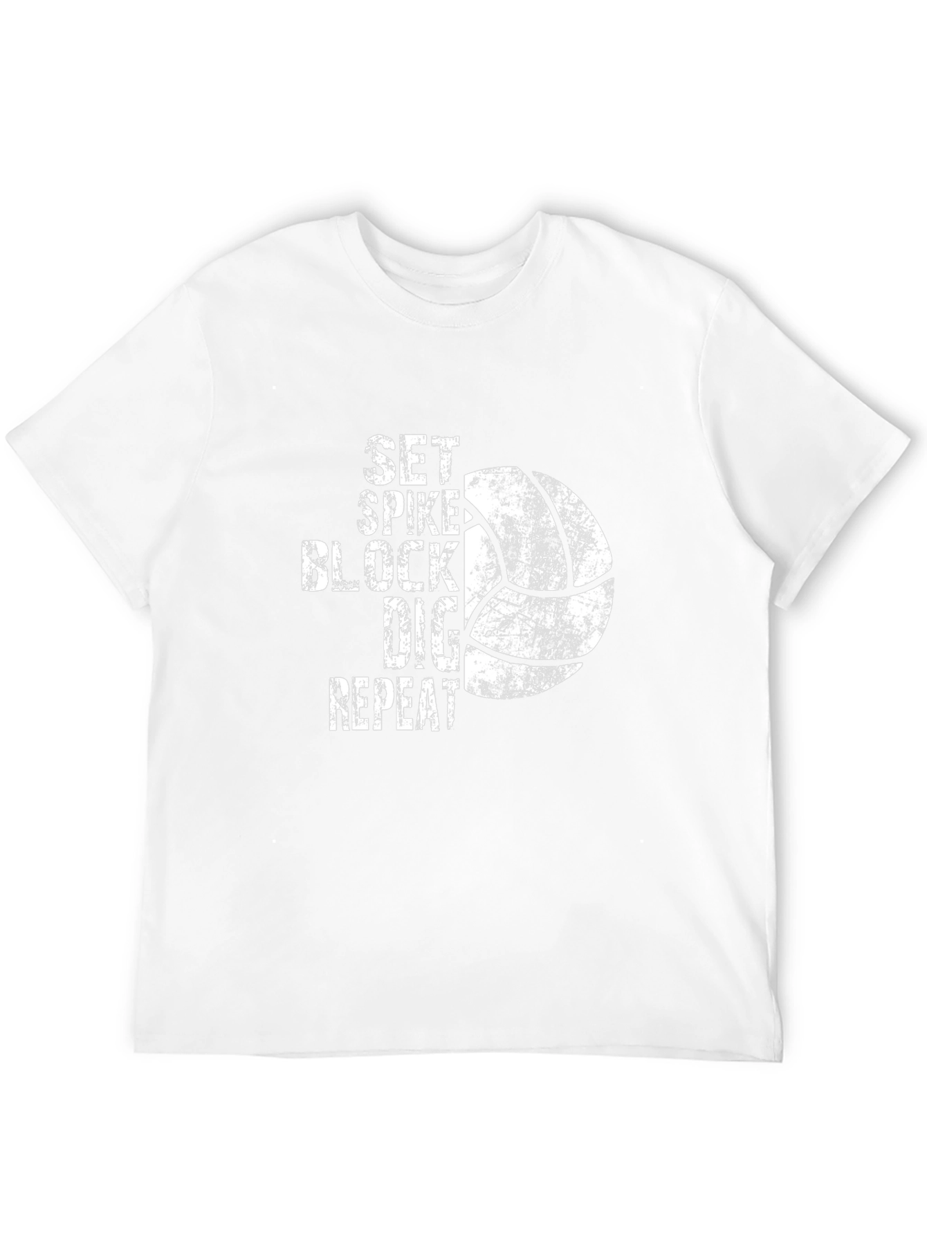 Volleyball T-Shirt: Set Spike Block Dig Repeat