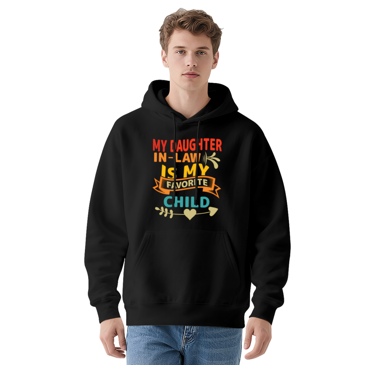 My Daughter In Law Is My Favorite Child Funny Family Red Hoodie, Comfort Daily Wear
