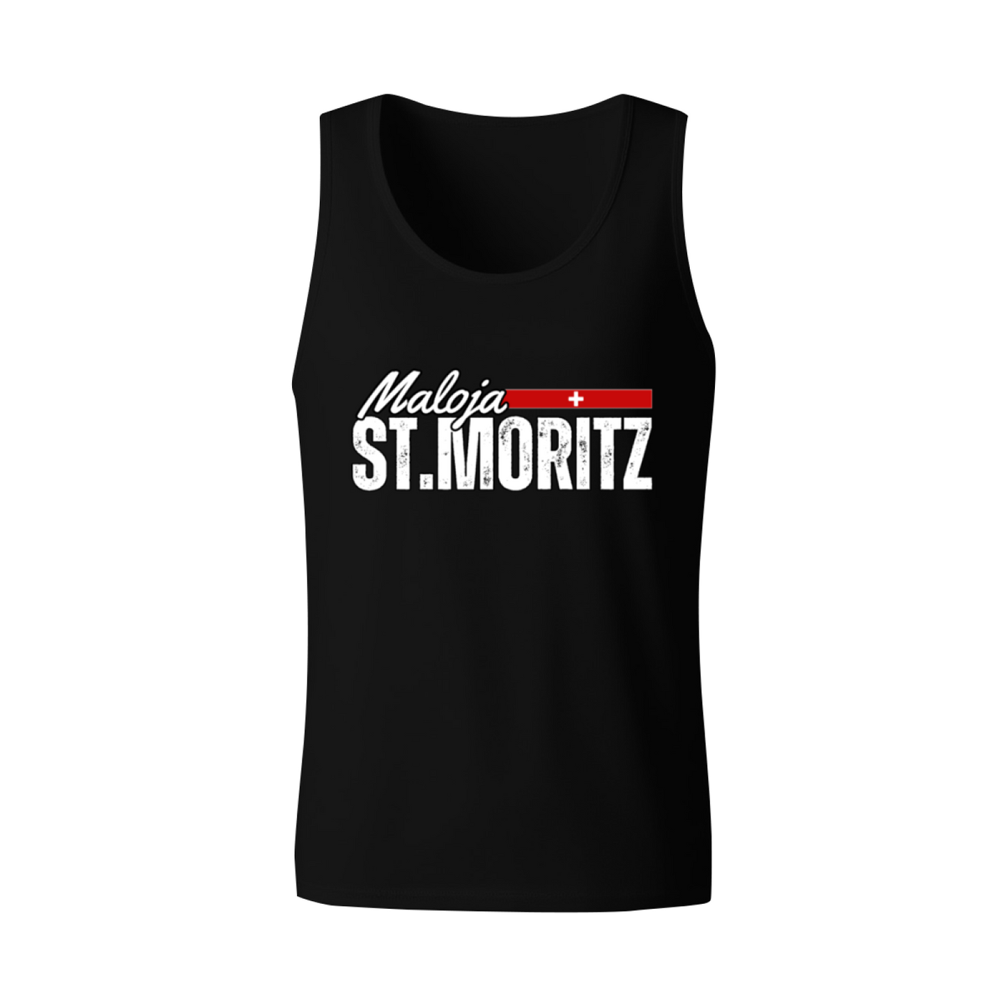 Maloja St.Moritz Swiss Ski Resort Mens Tank Top