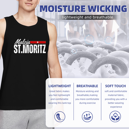 Maloja St.Moritz Swiss Ski Resort Mens Tank Top