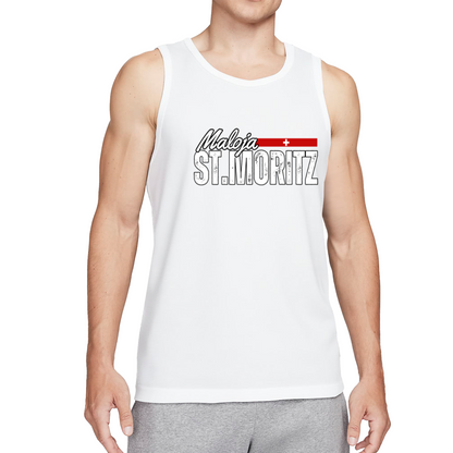 Maloja St.Moritz Swiss Ski Resort Mens Tank Top
