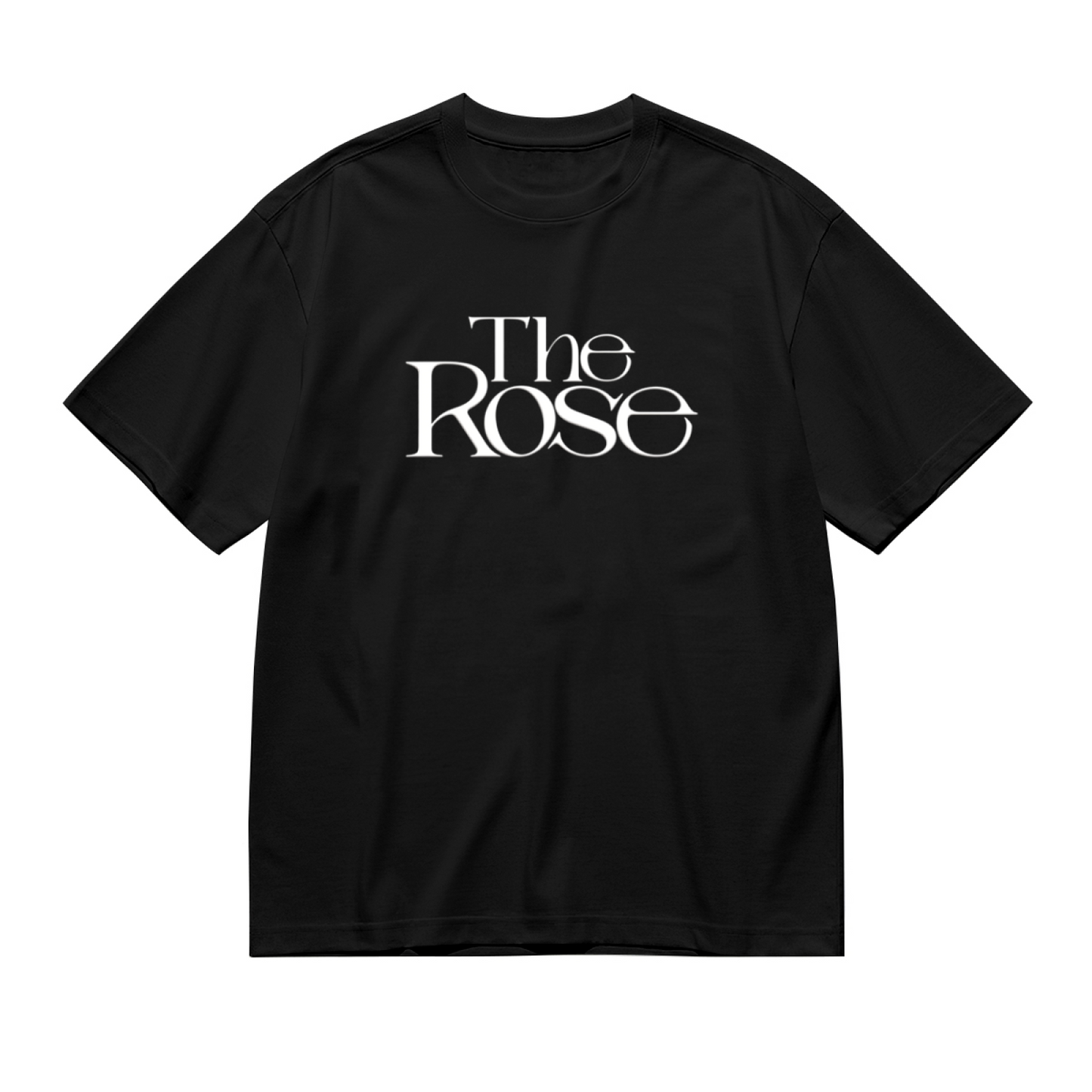 Minimalist The Rose Serif Letter Plus Size Women Printed T-Shirt