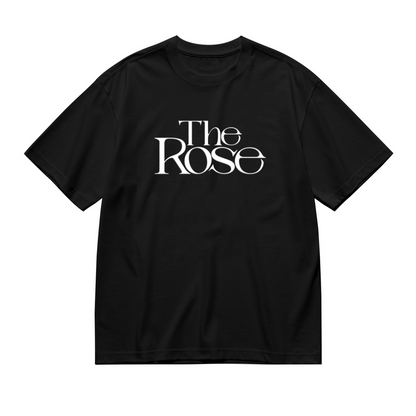 Minimalist The Rose Serif Letter Plus Size Women Printed T-Shirt