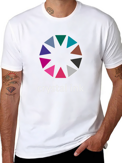 Crystal Ink Graphic Tee - Stylish Black Cotton T-Shirt