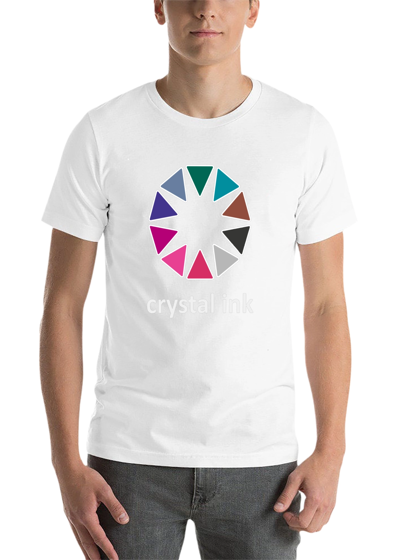Crystal Ink Graphic Tee - Stylish Black Cotton T-Shirt