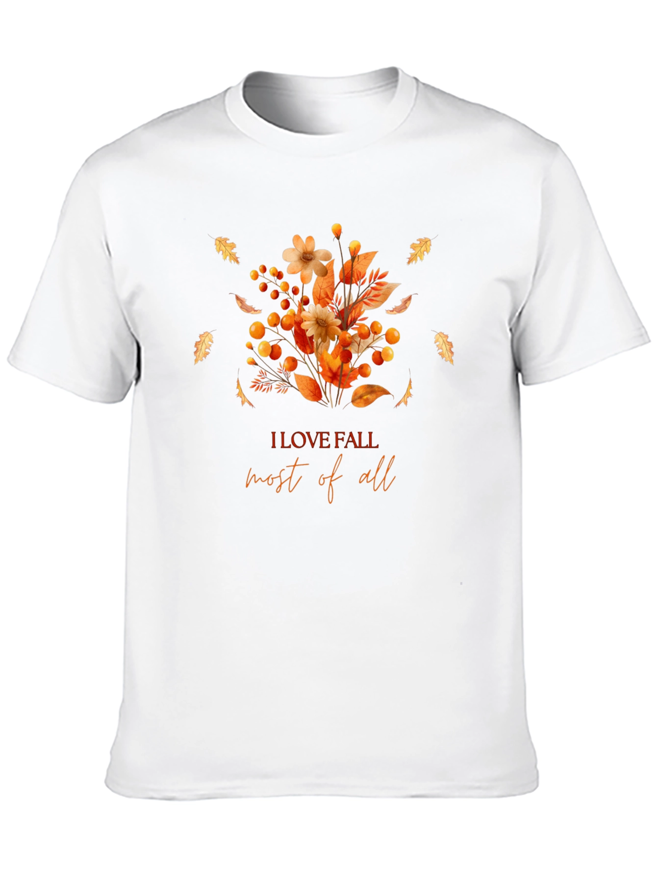 Fall Flowers Graphic T-Shirt