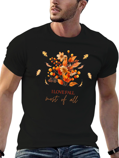 Fall Flowers Graphic T-Shirt