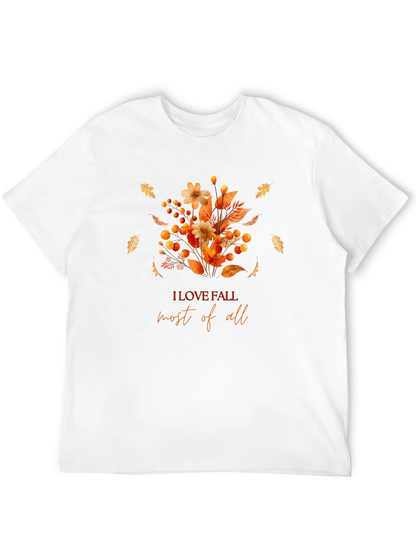 Fall Flowers Graphic T-Shirt