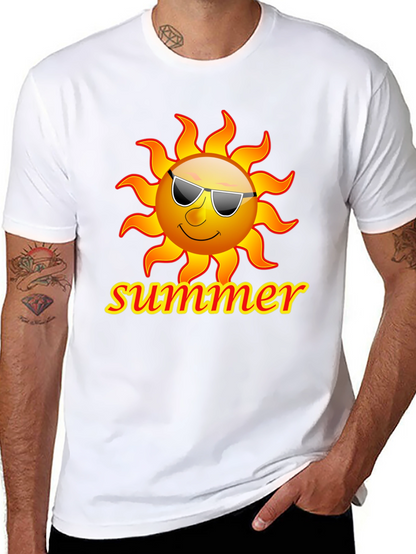 Summer Sun T-Shirt - Black Graphic Tee