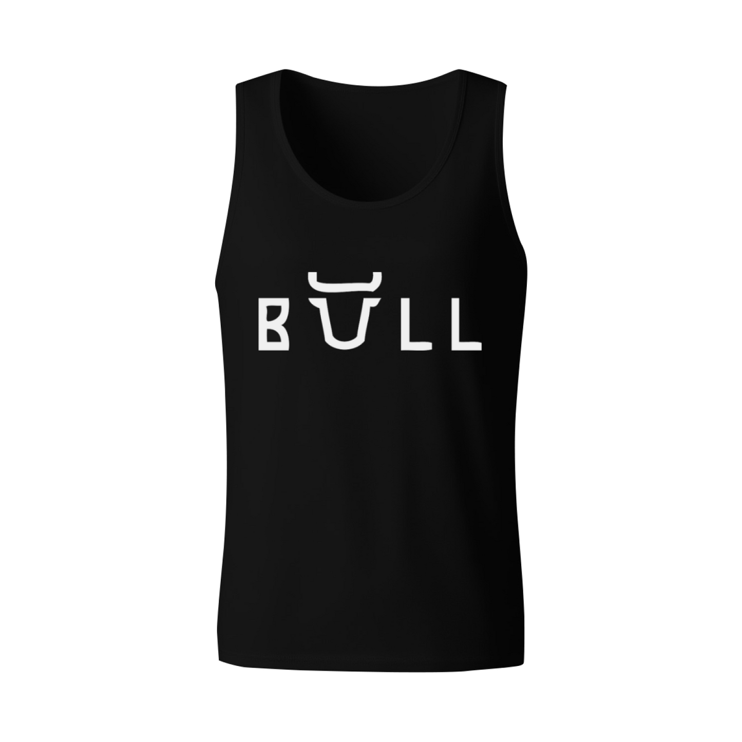 Minimal Bull Horn Typography Simple Streetwear Tank Top