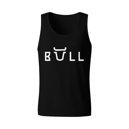 Minimal Bull Horn Typography Simple Streetwear Tank Top