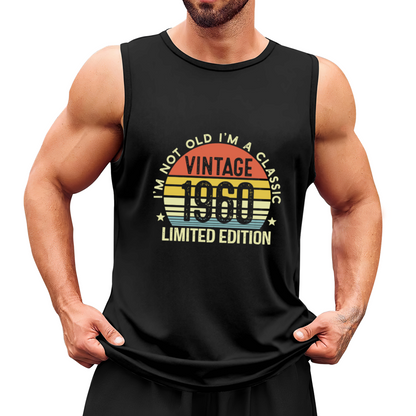 Vintage 1960 Limited Edition Retro Birthday Tank Top