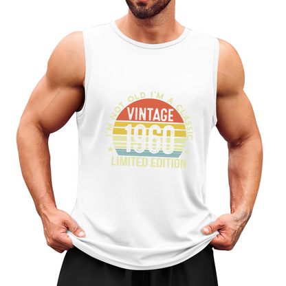 Vintage 1960 Limited Edition Retro Birthday Tank Top