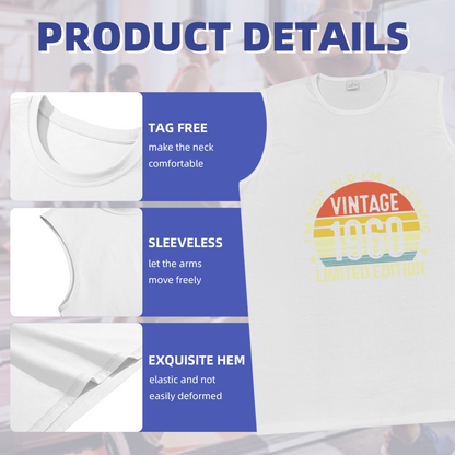 Vintage 1960 Limited Edition Retro Birthday Tank Top
