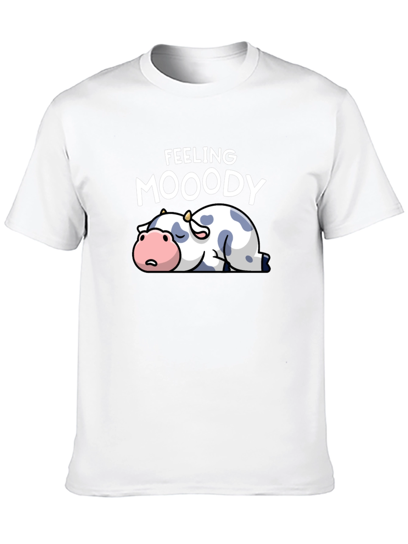 Feeling Moody Cow Graphic T-Shirt