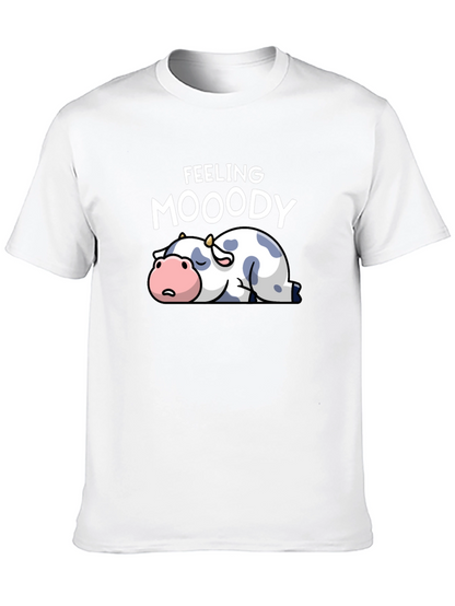 Feeling Moody Cow Graphic T-Shirt