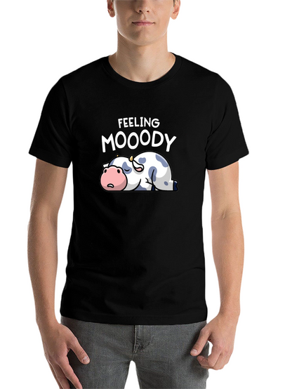 Feeling Moody Cow Graphic T-Shirt