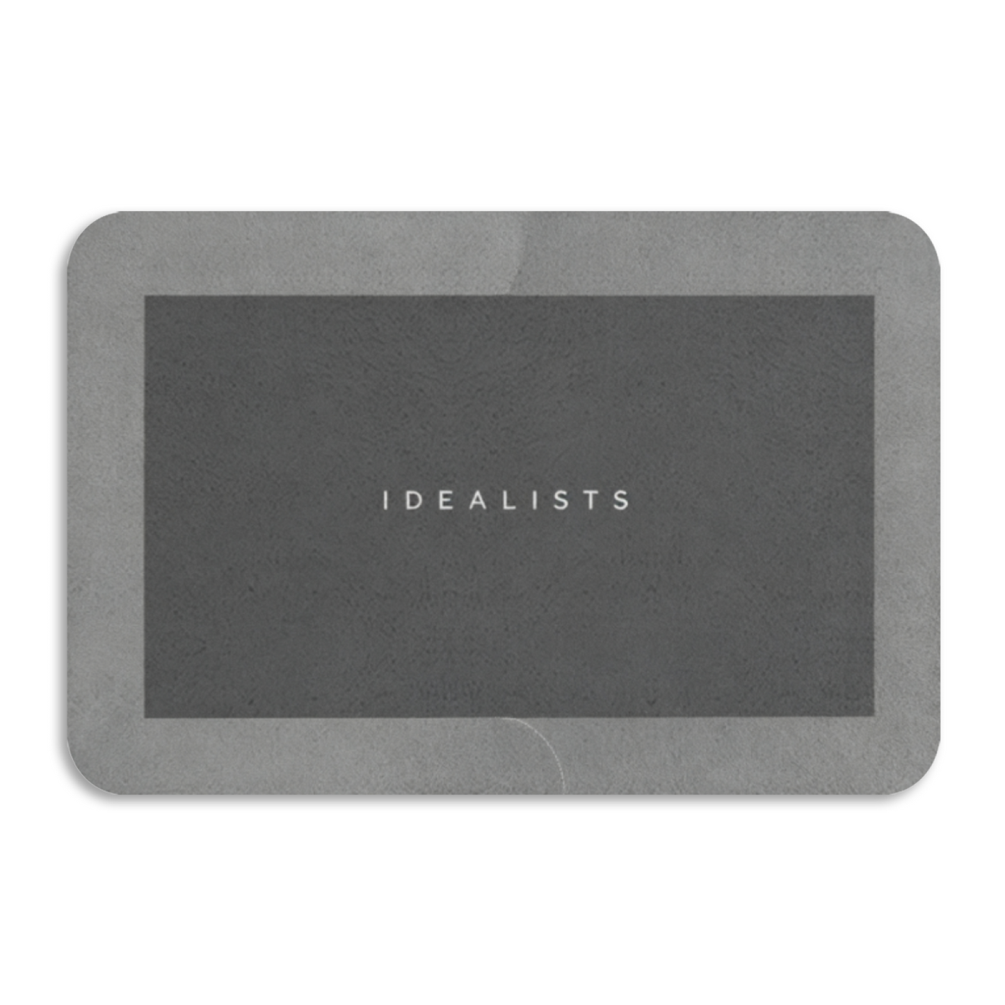 Minimalist IDEALISTS Grey Silicone Diatom Mat | Simple Neutral Bathroom Absorbent Rug