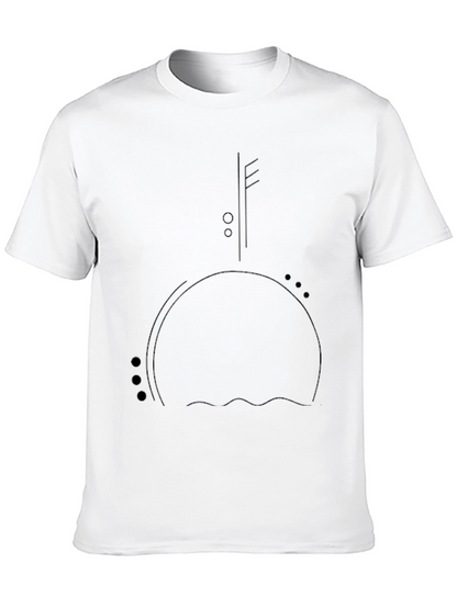 Modern Minimalist Black Graphic Tee