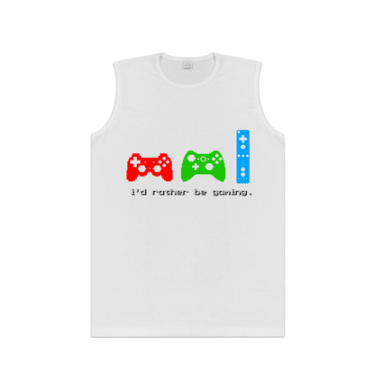 Retro Pixel Game Controller I¡¯d Rather Be Gaming Men Tank