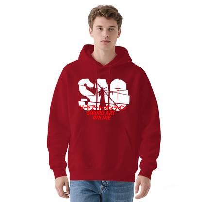 SAO Sword Art Online Anime Gray Hoodie, Unisex Loose Comfort Sweatshirt