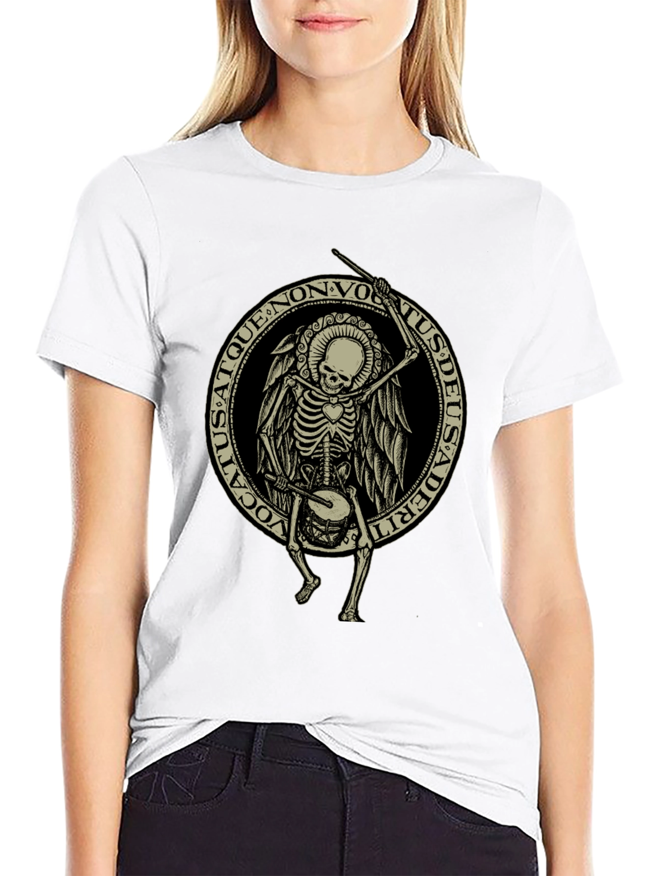 Skeleton Drummer Graphic Tee