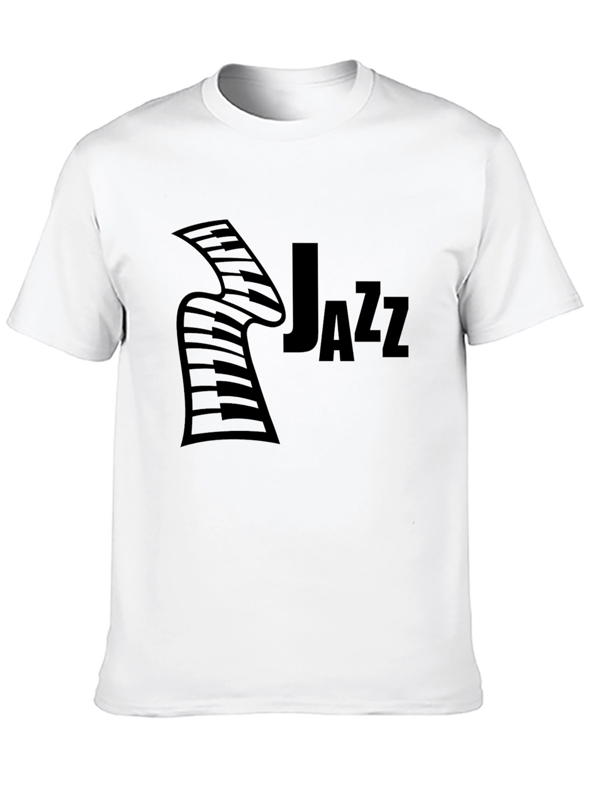 Jazz Music Graphic Black T-Shirt
