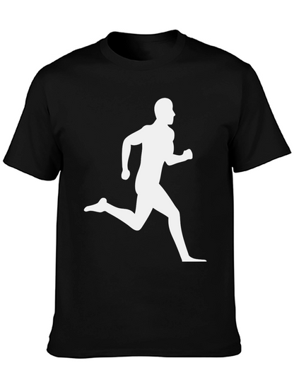 Runner Graphic Black T-Shirt - Athletic Style