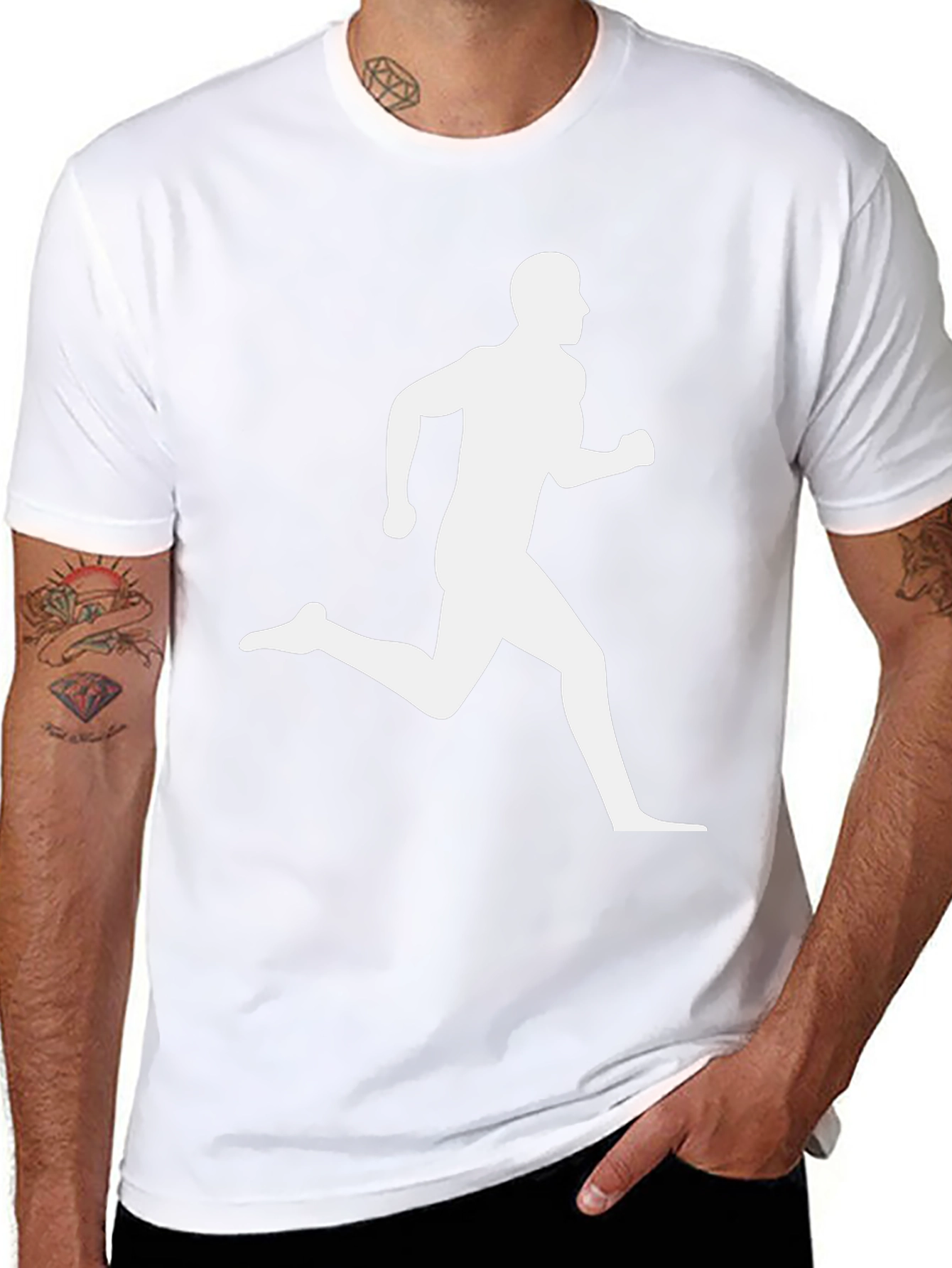 Runner Graphic Black T-Shirt - Athletic Style